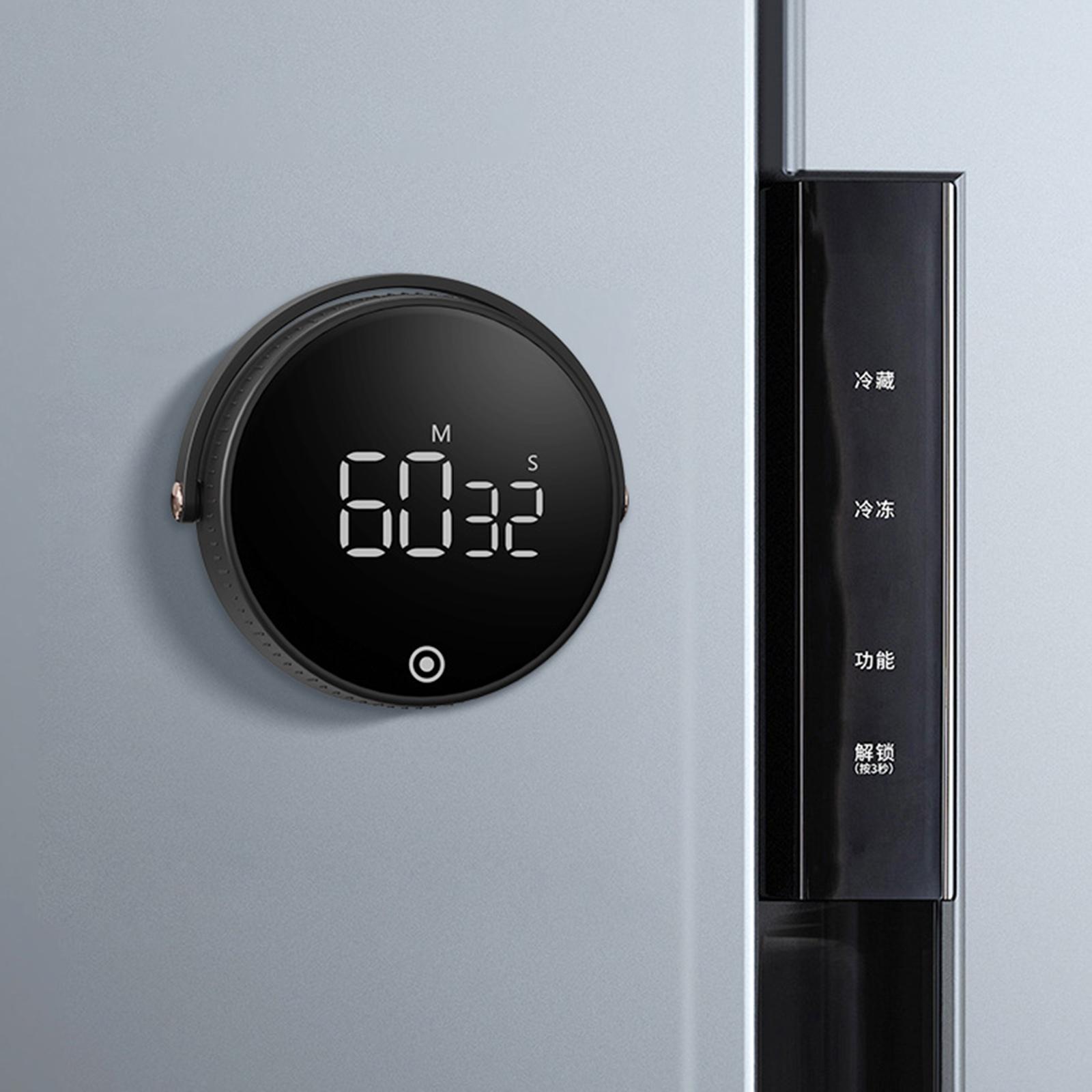 Magnetic Kitchen LCD Digital Timer Countdown 99 Minute Egg Cooking Alarm Black 