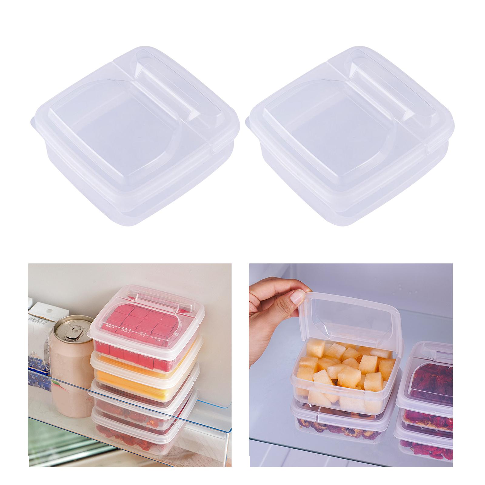 2x Portable Refrigerator Container Fridge Saver Food with Flip Lid