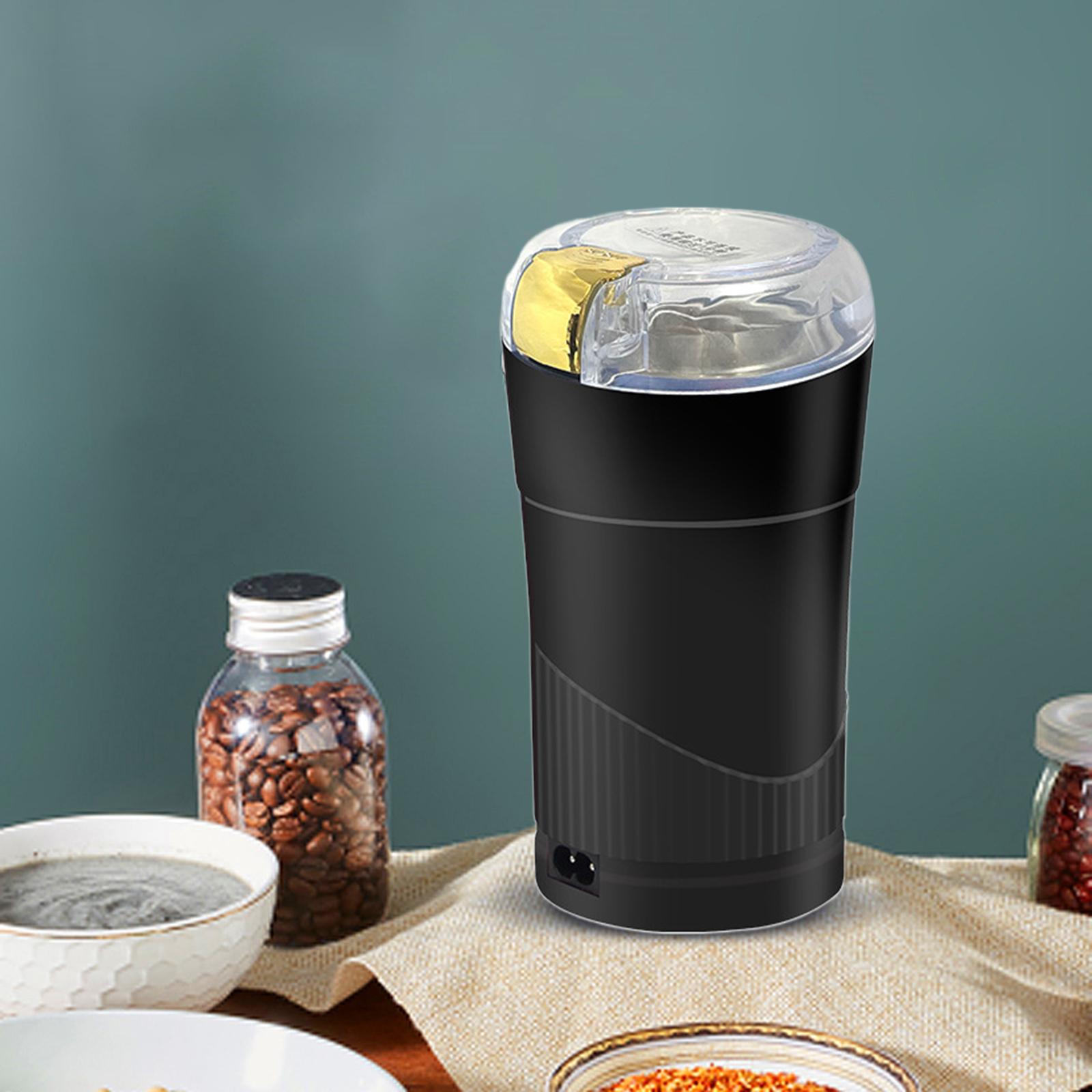 Espresso Grinder Spices Grinder Small Coffee Mill for Household Cafe Black