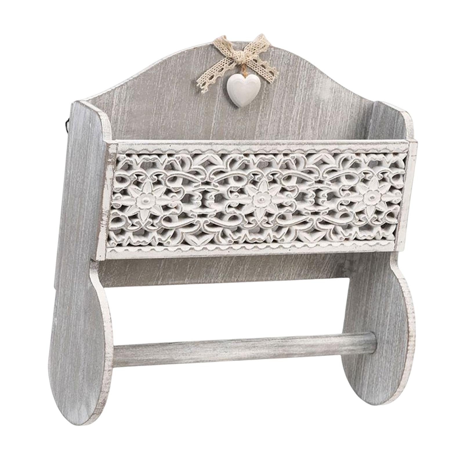 Tissue Roll Holder With Shelf