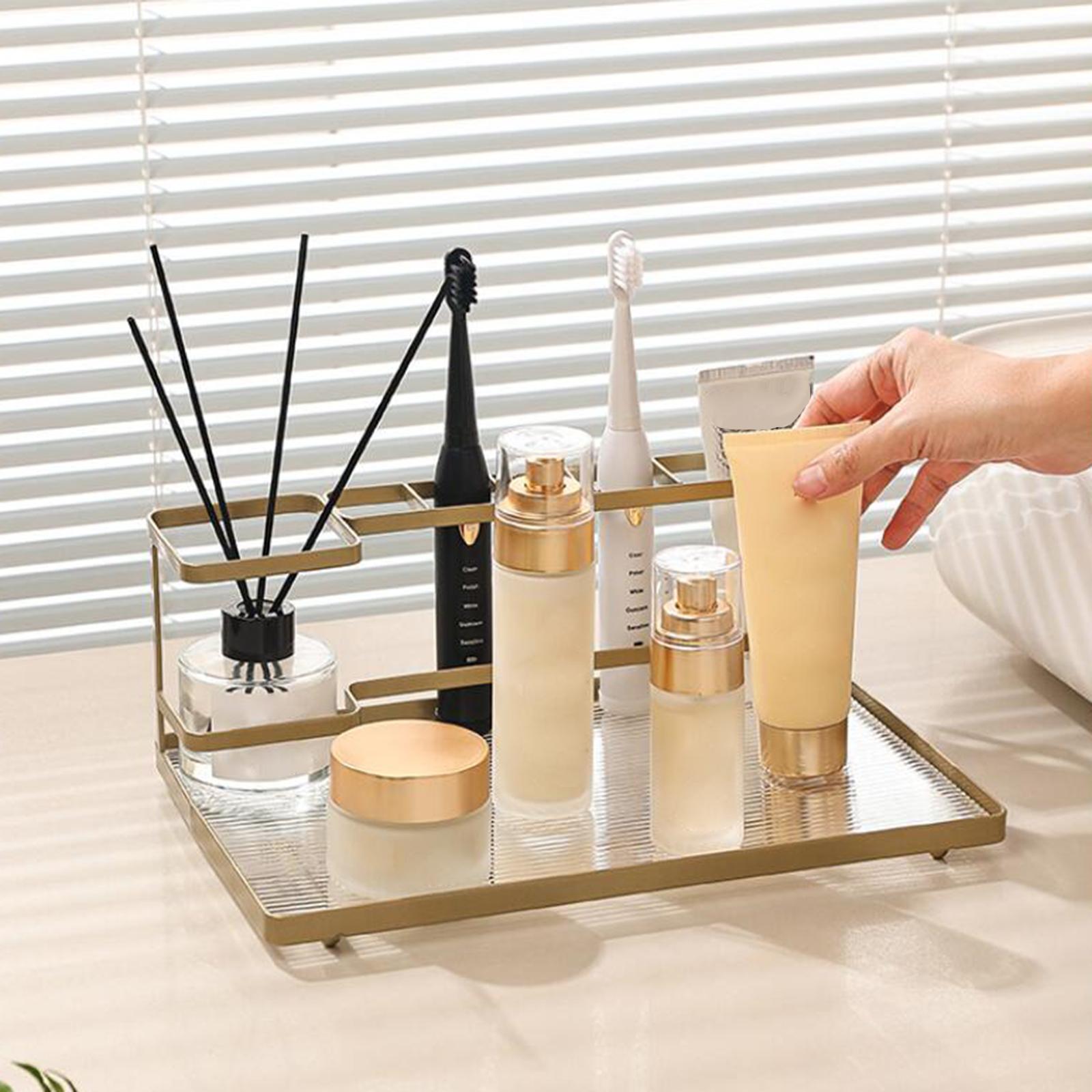 Electric Toothbrush Holder Bathroom Counter Organizer Rack for Vanity Creams Aureate