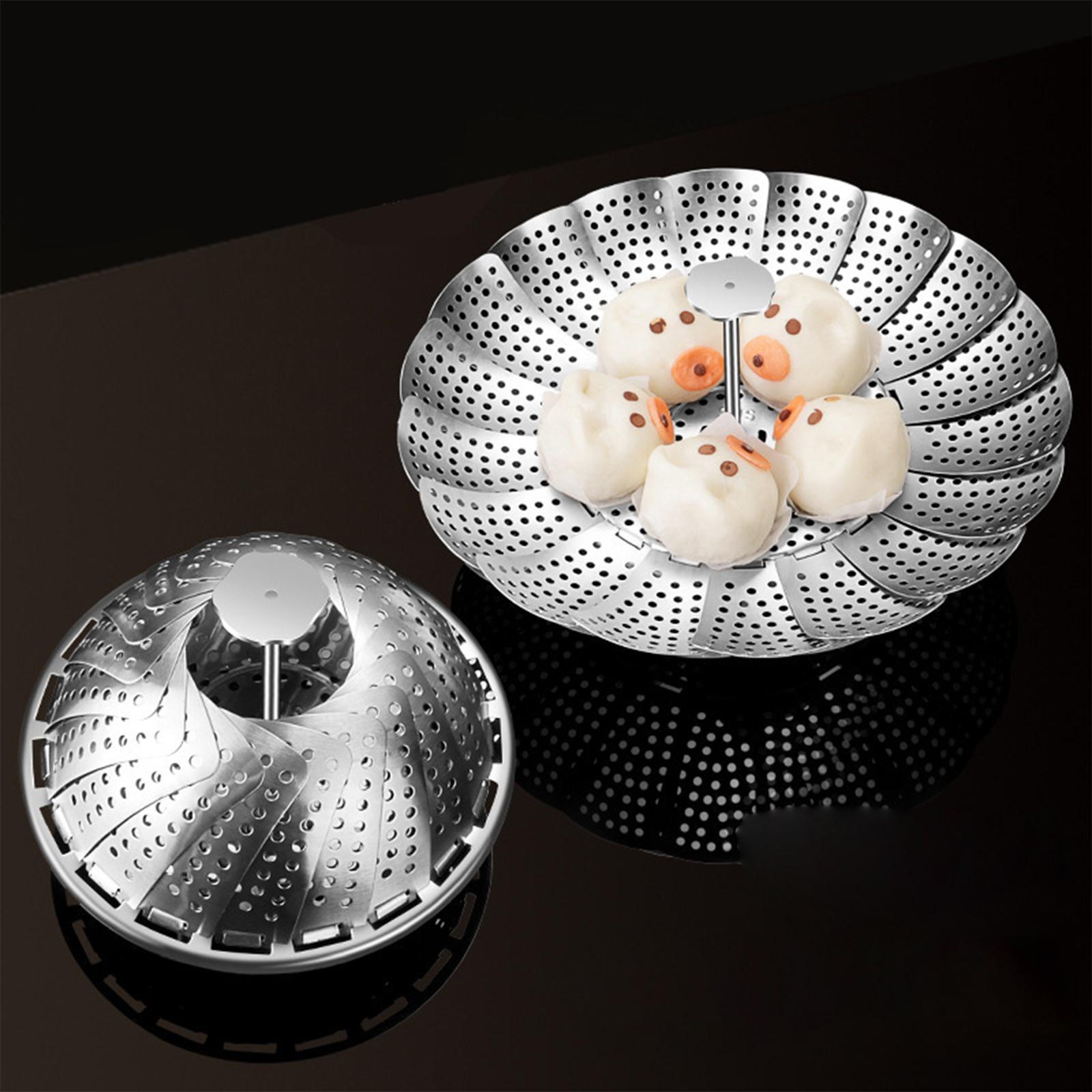 Veggie Vegetable Steamer Basket Non Scratch Collapsible Lotus Steamer Basket Small