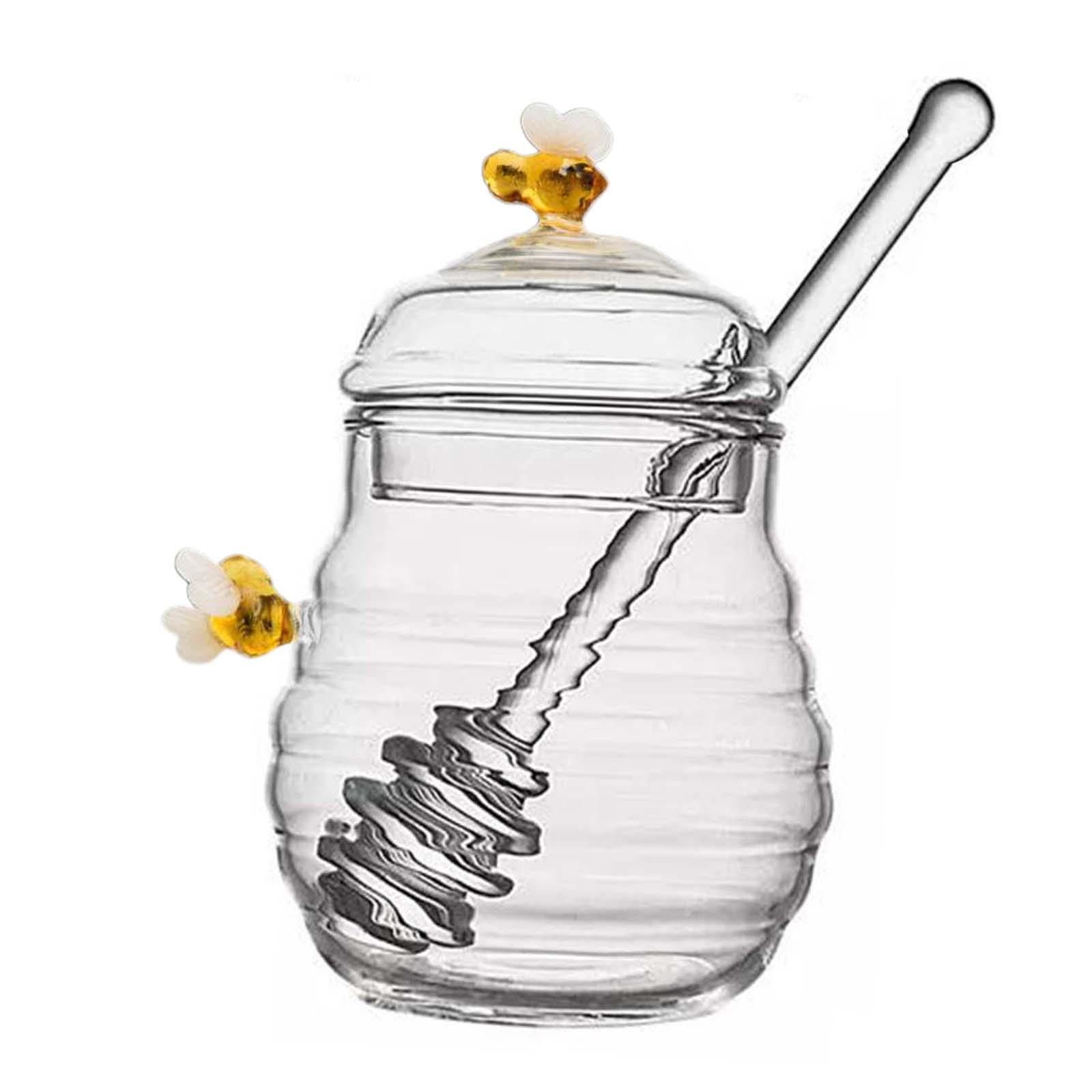 Honey Storage Pot with Dipper and Lid