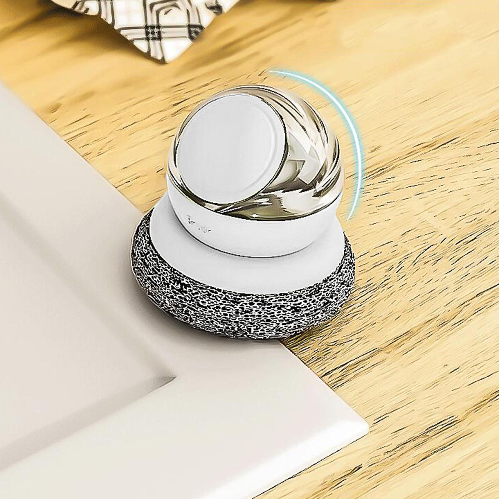 4xKitchen Soap Dispensing Brush Pressing Cleaning Brush for Restaurant White