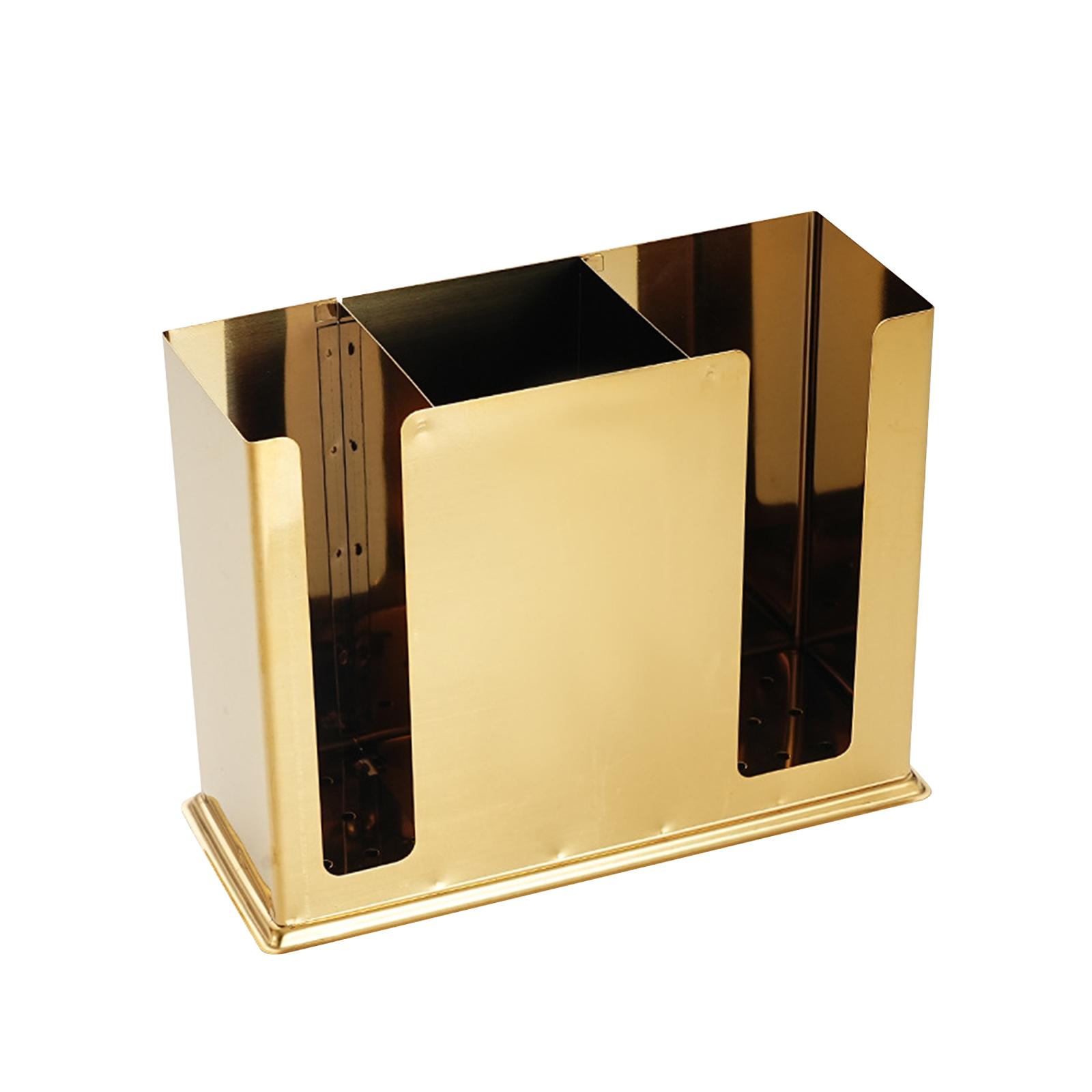 Stainless Steel Utensil Crock Gold