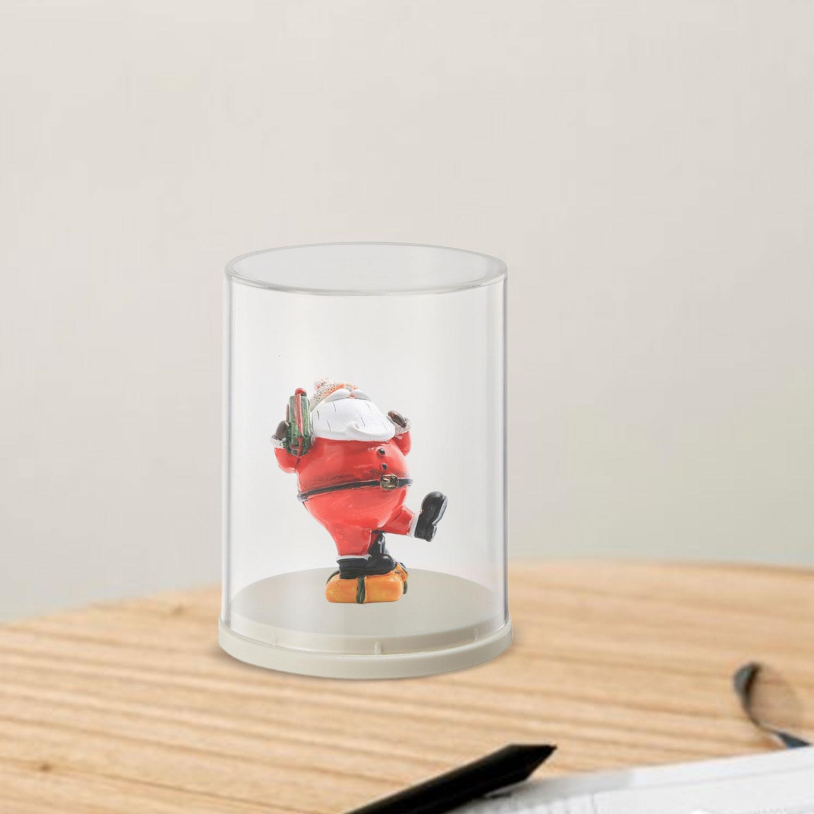 Dustproof Protection Box Transparent Storage Showcase for Desk Home Gemstone