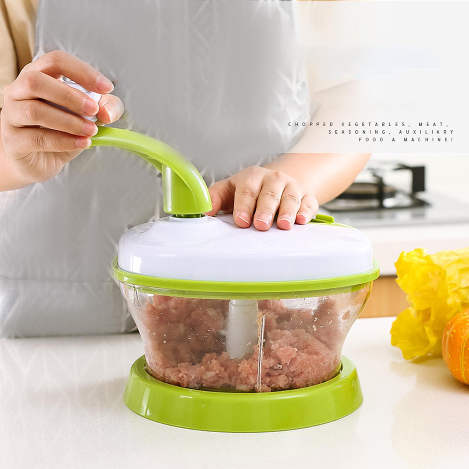 Hand Powered Food Chopper Household Vegetable Grinder for Onion Nuts Vegetable