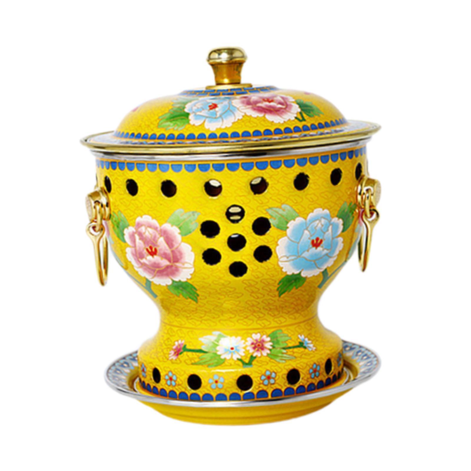 Cloisonne Hot Pot Yellow