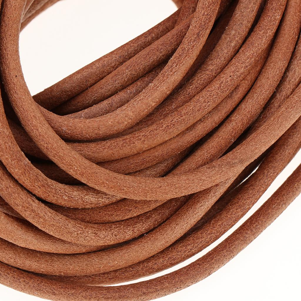 10 Meters Round Leather Roll Cowhide Leather Cord,(5mm, 6mm, 8mm Diameter) eBay