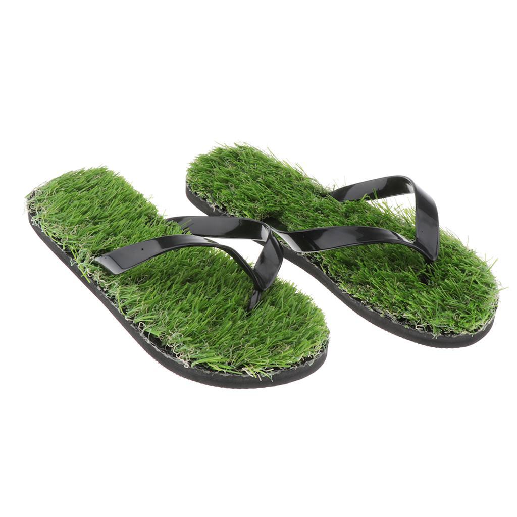 Womens Flat Flip Flops Casual Summer Beach Thong Sandals Grass Lawn ...