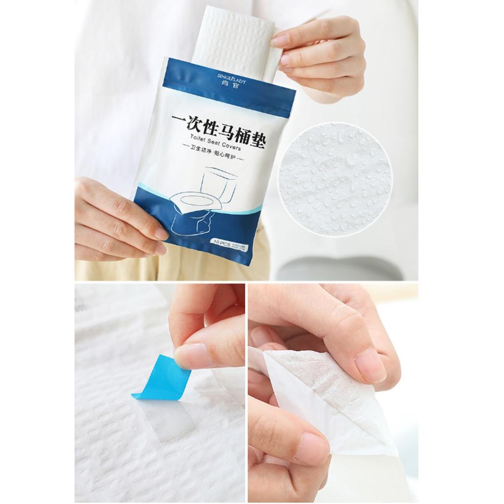 Disposable Toilet Seat Covers Travel Safety Toilet Potty Seat Pad 10pcs