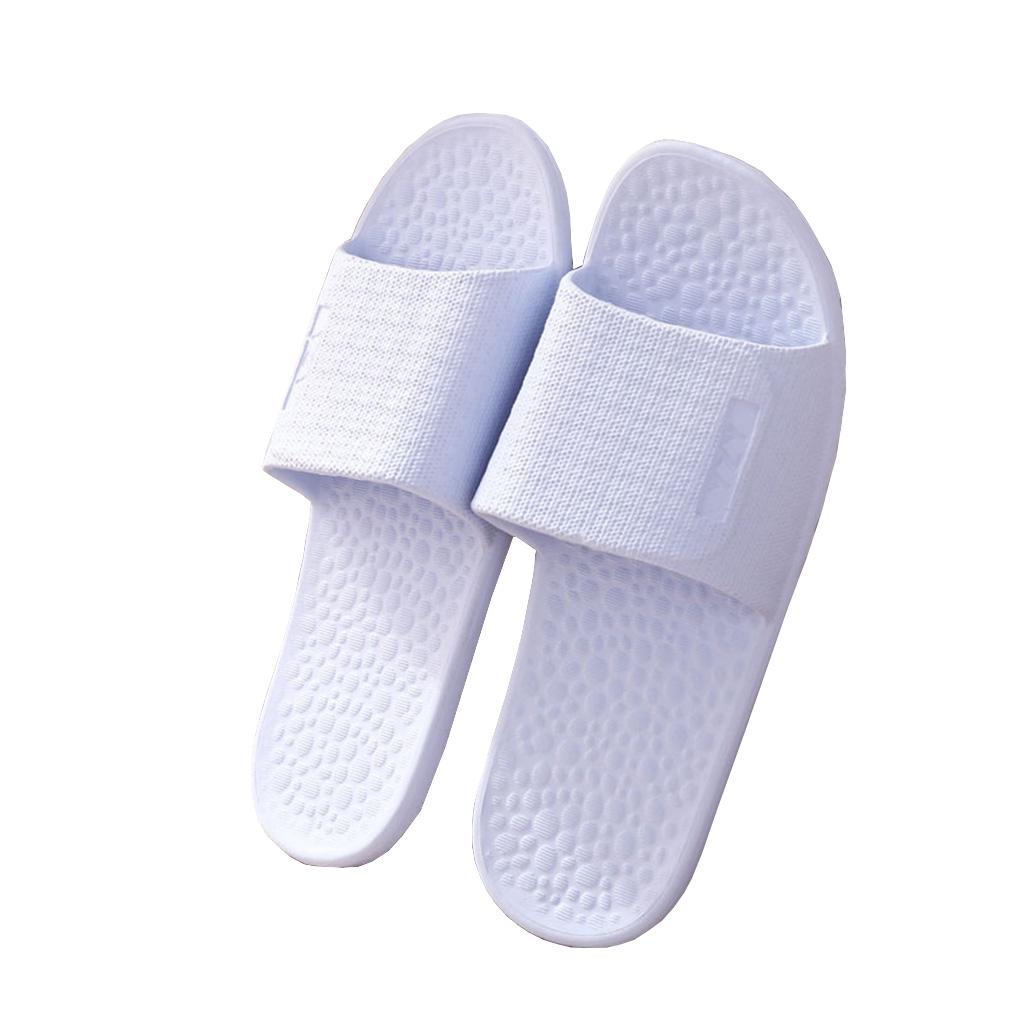 Unisex Slippers Slide Sandle Home Office Summer Spa Shower Shoes L_Blue