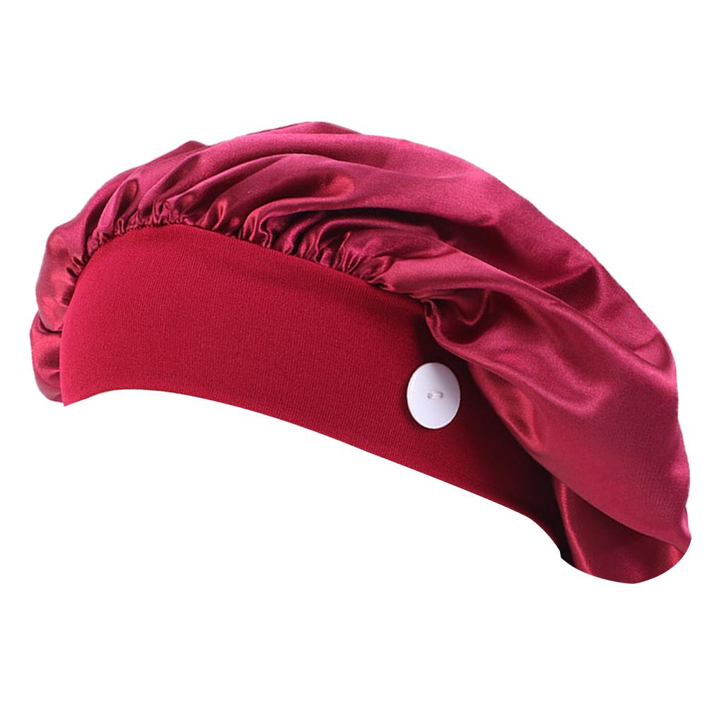 Women Muslim Turban Cancer Chemo Cap Head Scarf Cover Hat Wine Red