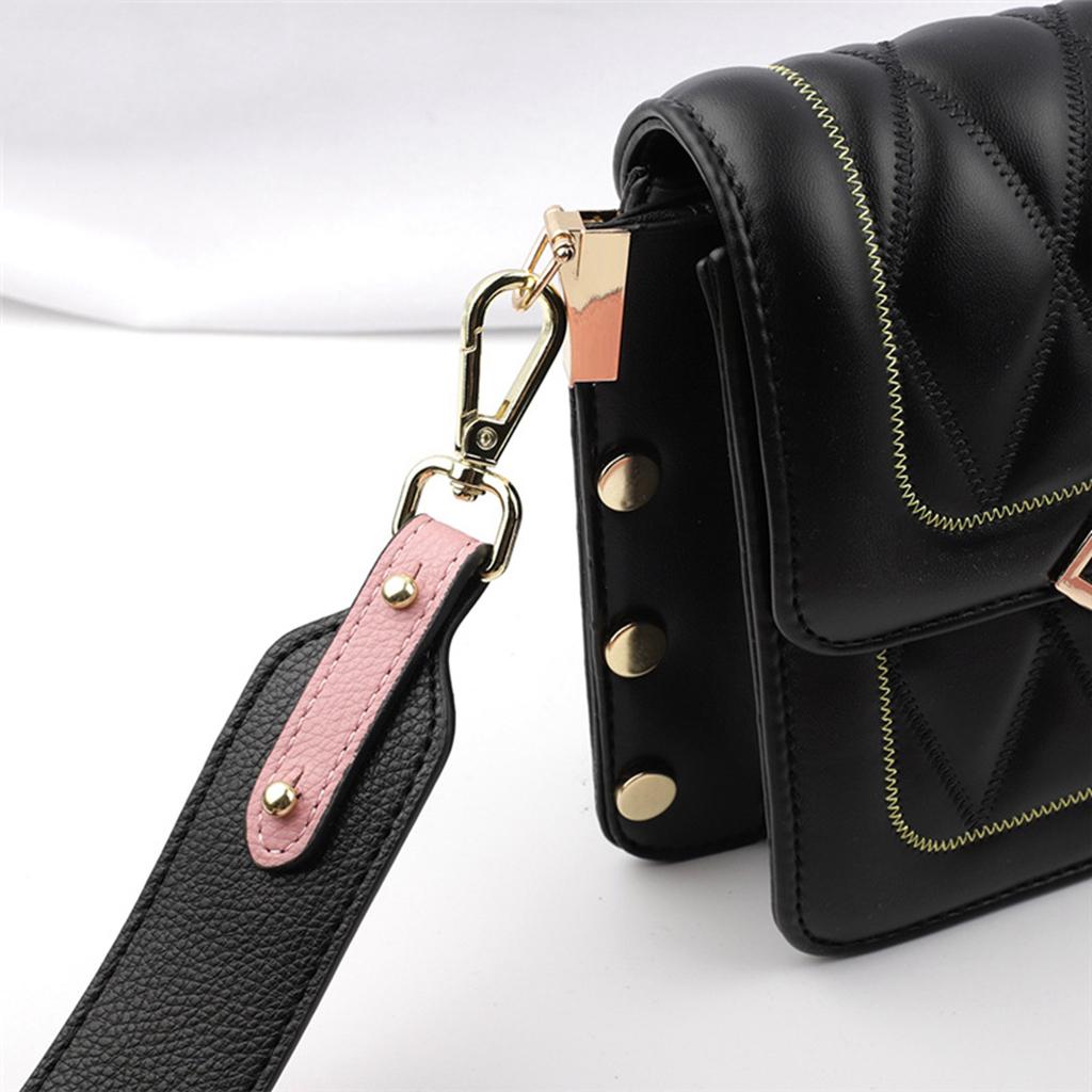 Replacement Purse Strap Shoulder Crossbody Handbag PU Straps Black Pink