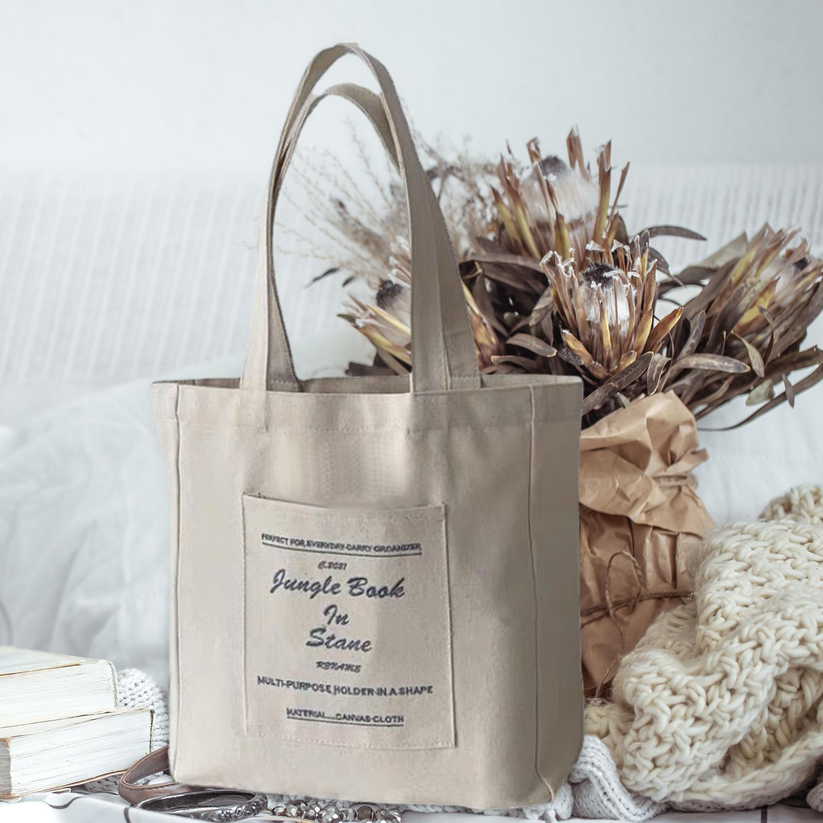 Womens Canvas Bag Fashion Trendy Female Large Capacity Totes Satchel Handbag