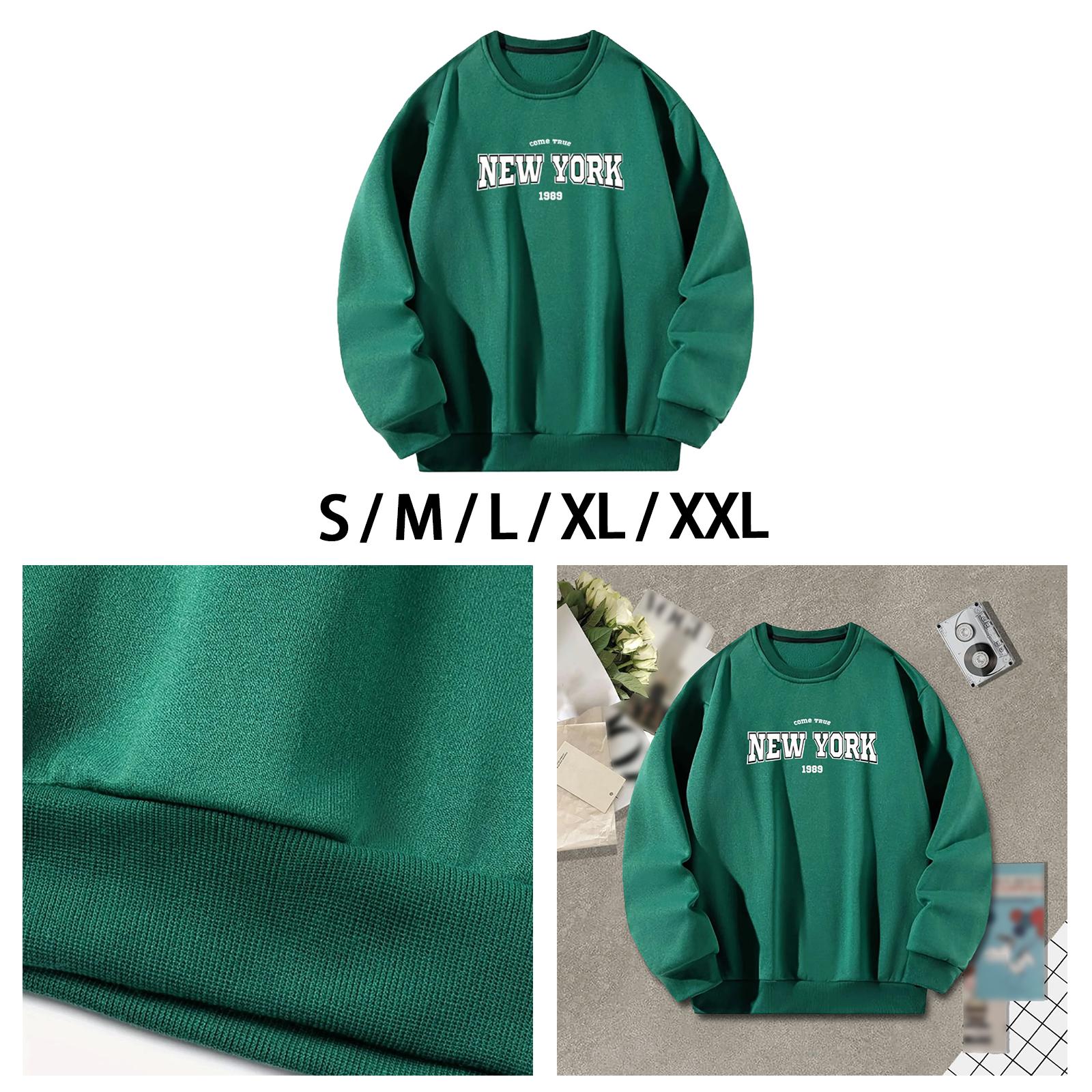 Men's Women's Crewneck Sweatshirt Walking Y2K Camping Long Sleeve Streetwear