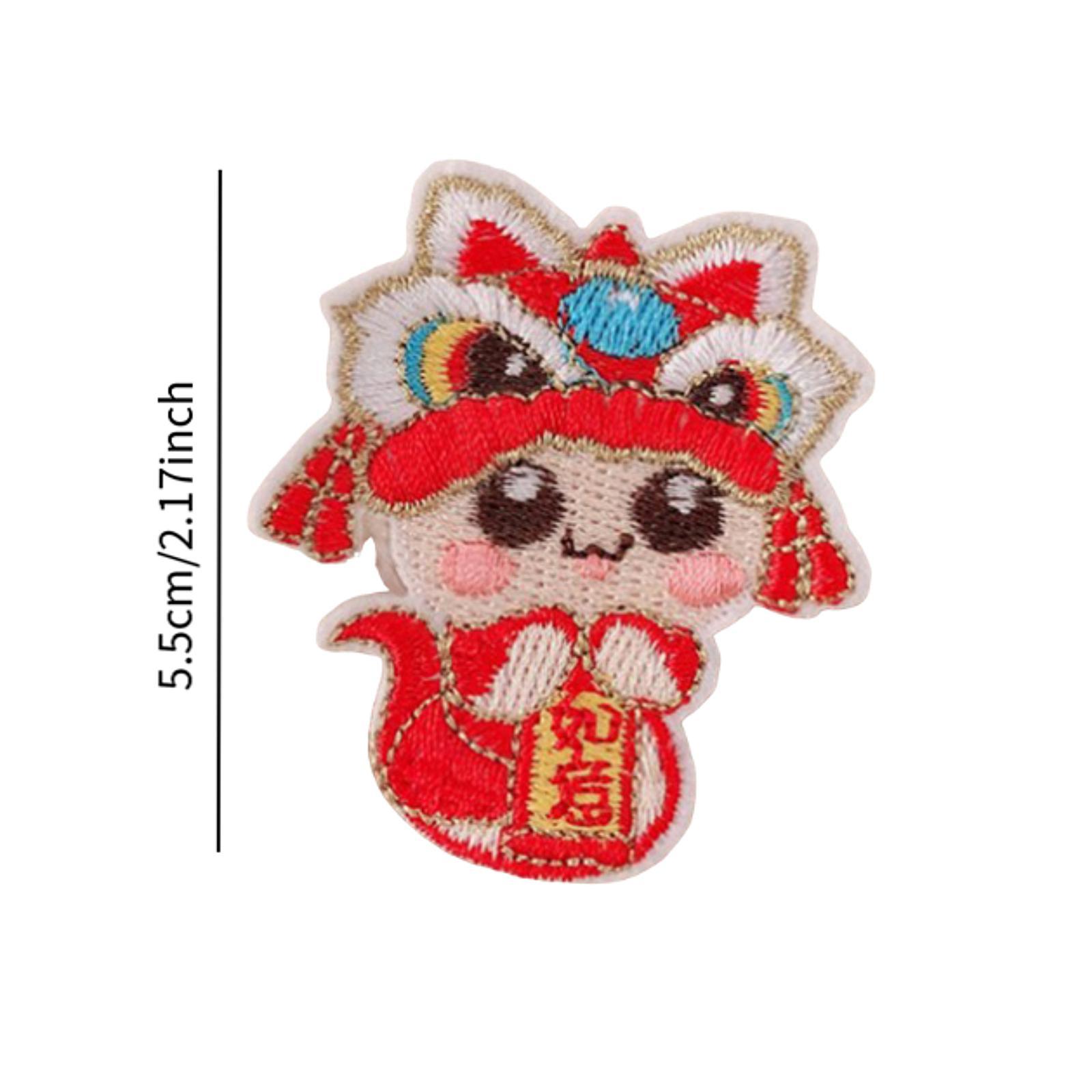 20 Pieces Chinese New Year Hair Clips Headwear Hair Pins