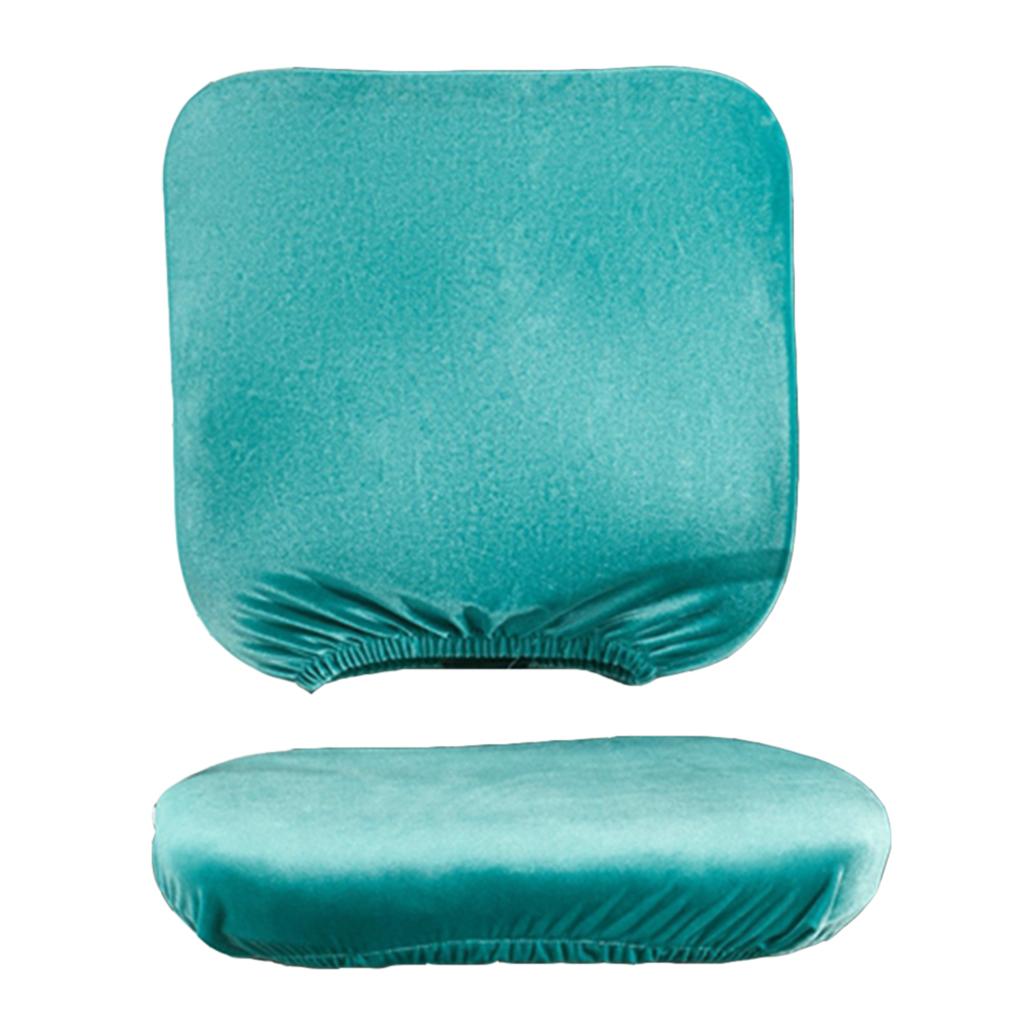 Removable Stretchable Slipcover Office Computer Chair Covers Lake Blue