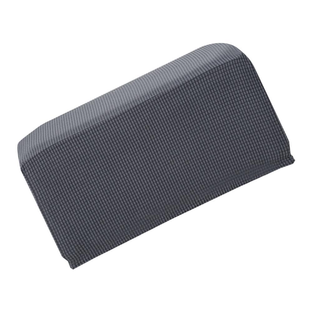 Ottoman Pouf Cover Footstool Slipcover Footrest Stool Protector Deep Grey