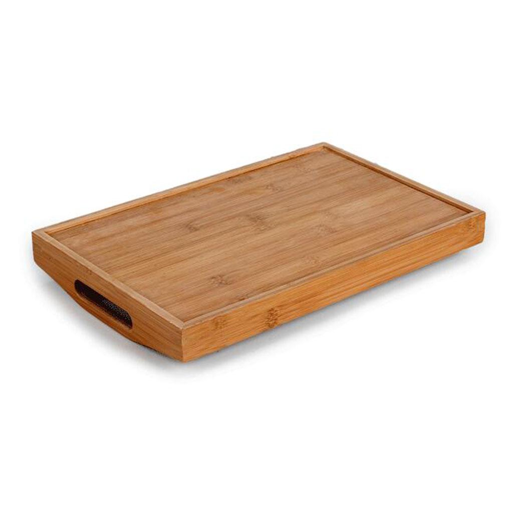 Wooden Coffee Table Tray Decorative Ottoman Serving Tray