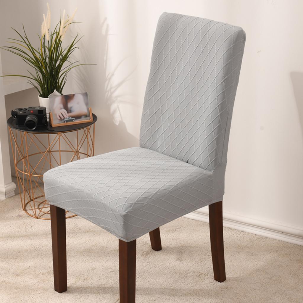 Dining Room Chair Cover Seat Protector  Chair Slipcover   Light Gray