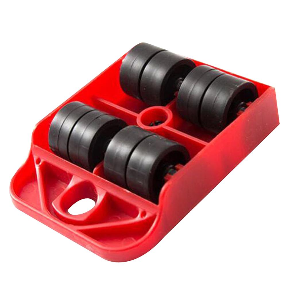 Furniture Move Tool Transport Heavy Shifter Moving Wheel Slider  Red