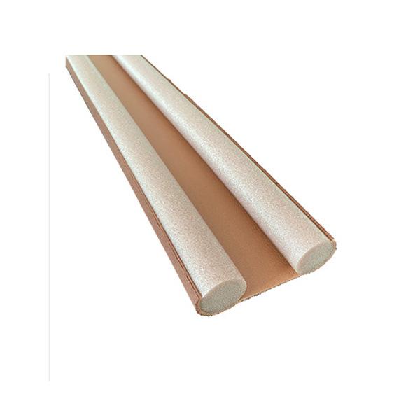 Flexible Door Seal Strip Draught Excluder Noise Reduction Dust Blocker Brown