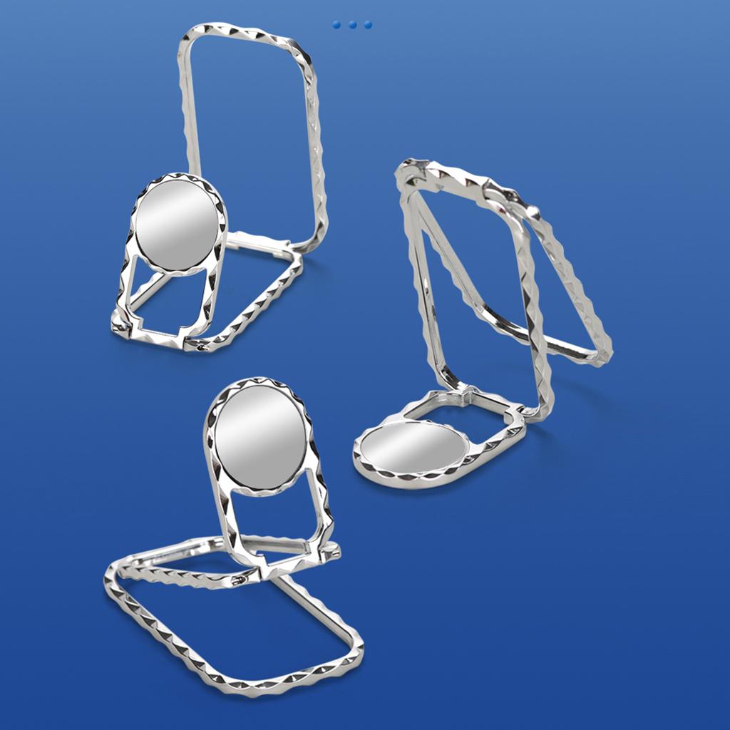 Adjustable Multi- Angle Smartphone Phone Ring Holder Kickstand Silver