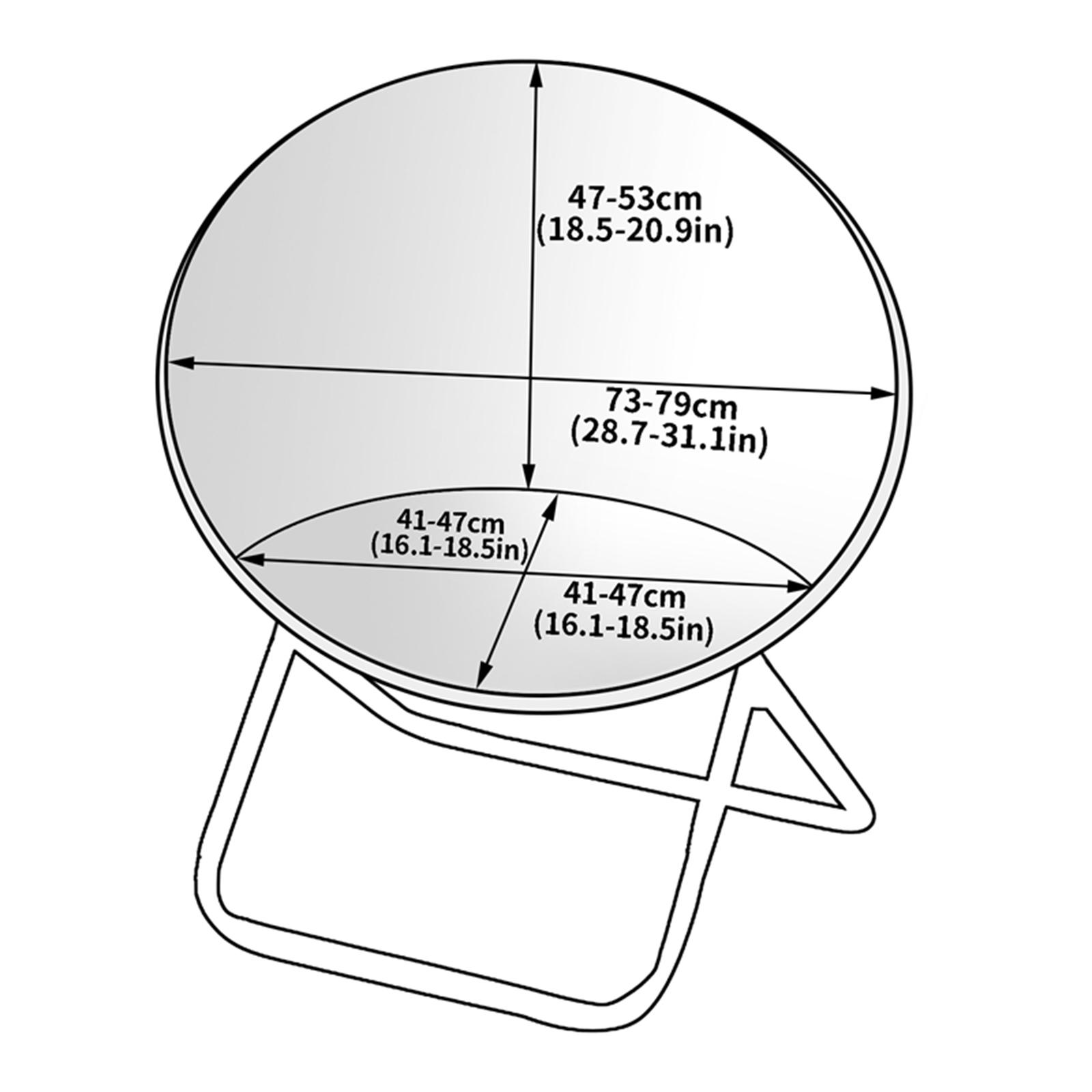 2x Jacquard Fabric Saucer Chair Slipcover Chair Cover Home Living Room