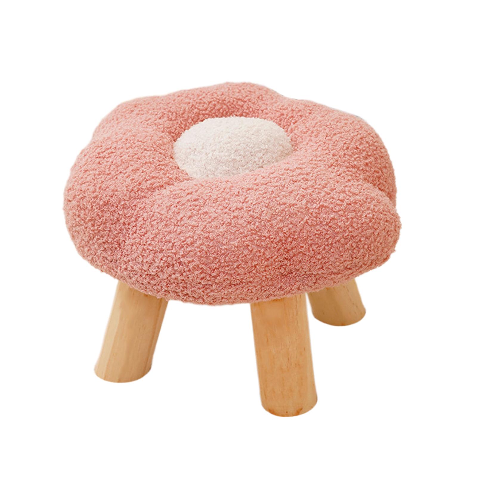 Flower Footstool Pink