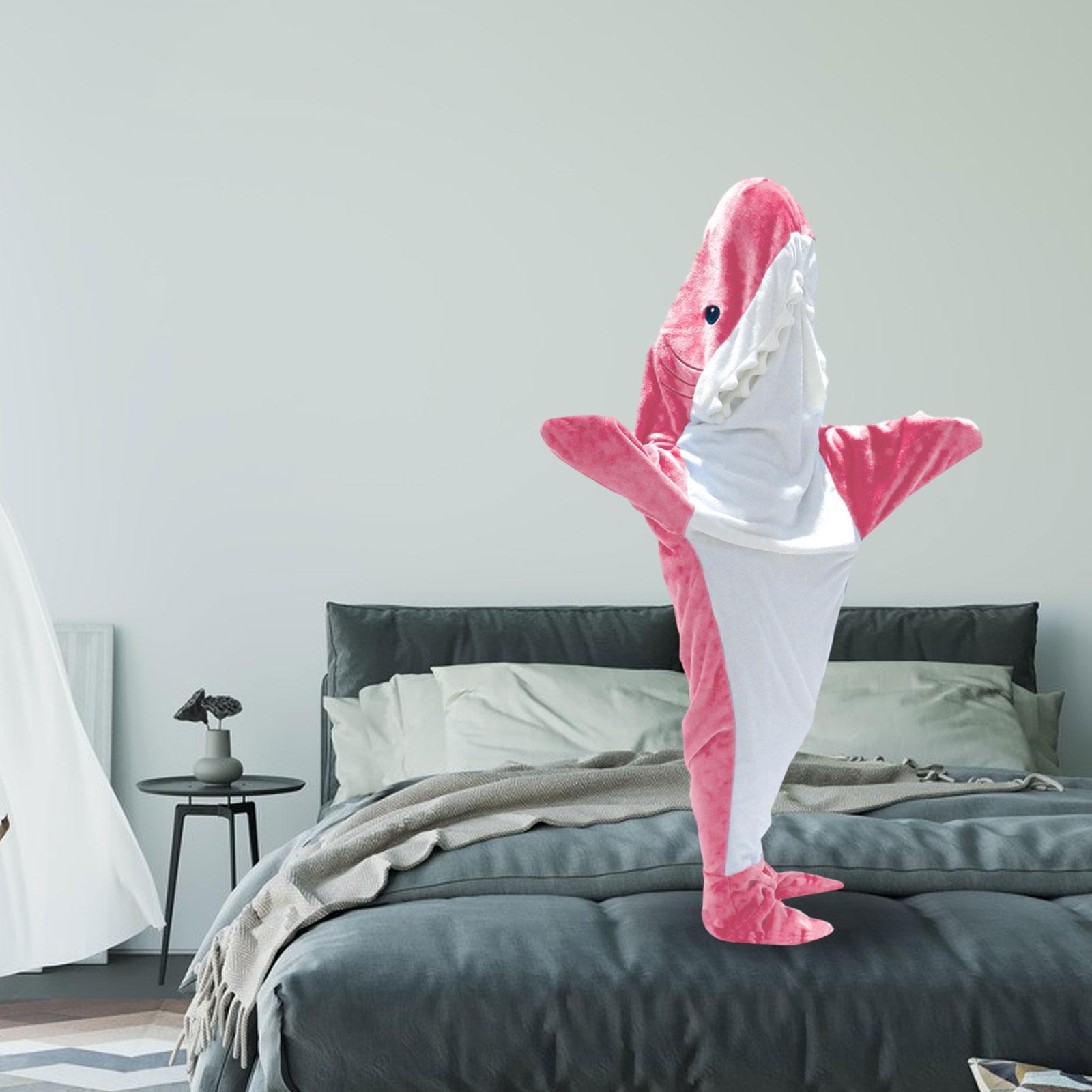 Wearable Shark Blanket Cosplay Cute Sleepwear for Celebration Home Halloween 170cm