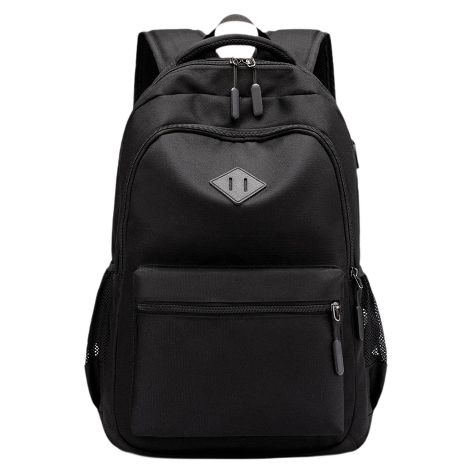 Laptop Backpack with USB Charging Port Water Resistant Compartments Rucksack