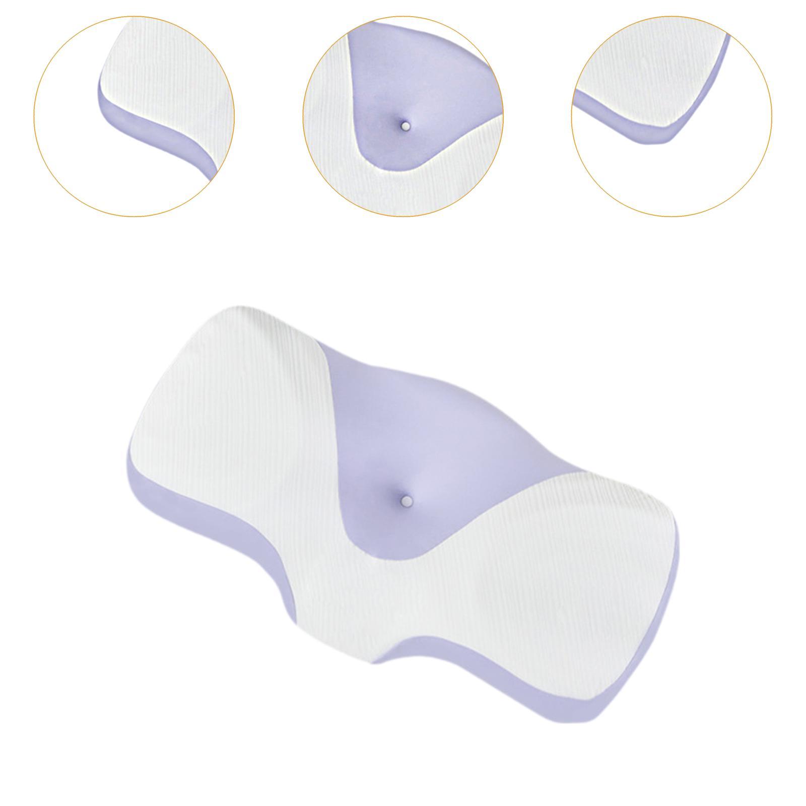 Cervical Pillow Practical Bedroom Breathable Comfortable Neck Support Pillow Violet