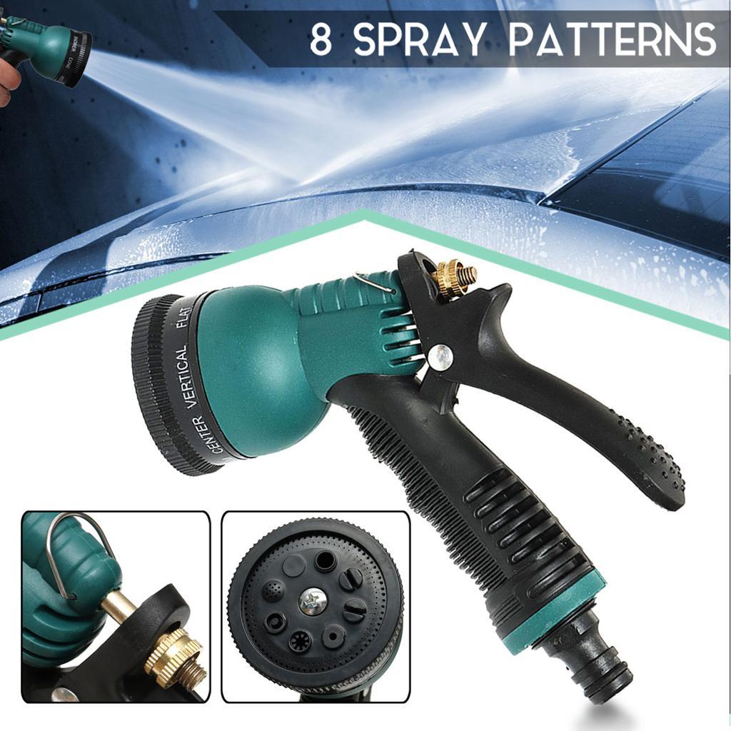 Car Garden Hose Wash Nozzle Water Sprayer With 8 Spray Patterns Alloy