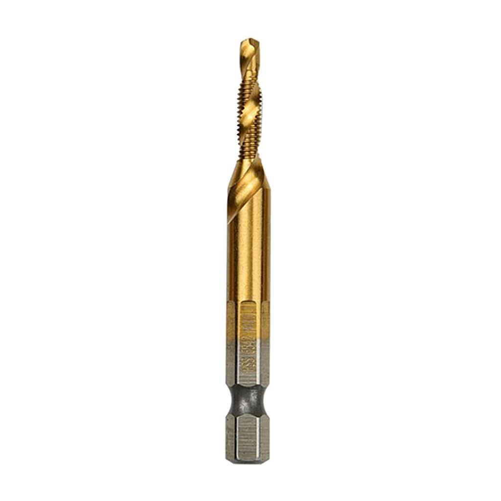 Hand Tap Drill Bits M3 M4 M5 M6 M8 M10 Metalworking Tools M4x0.7mm Gold 