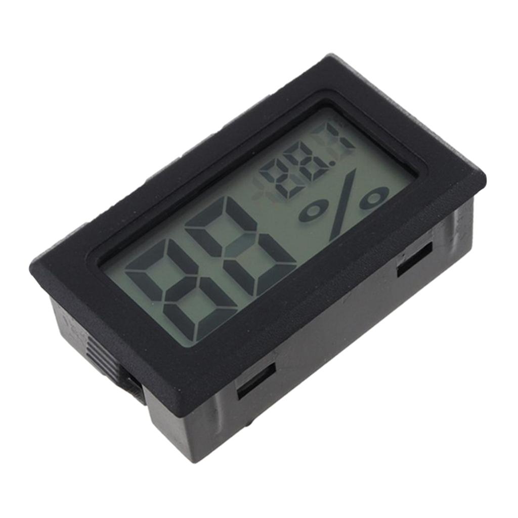 Temperature Humidity Sensor Meter DC 1.5V Black