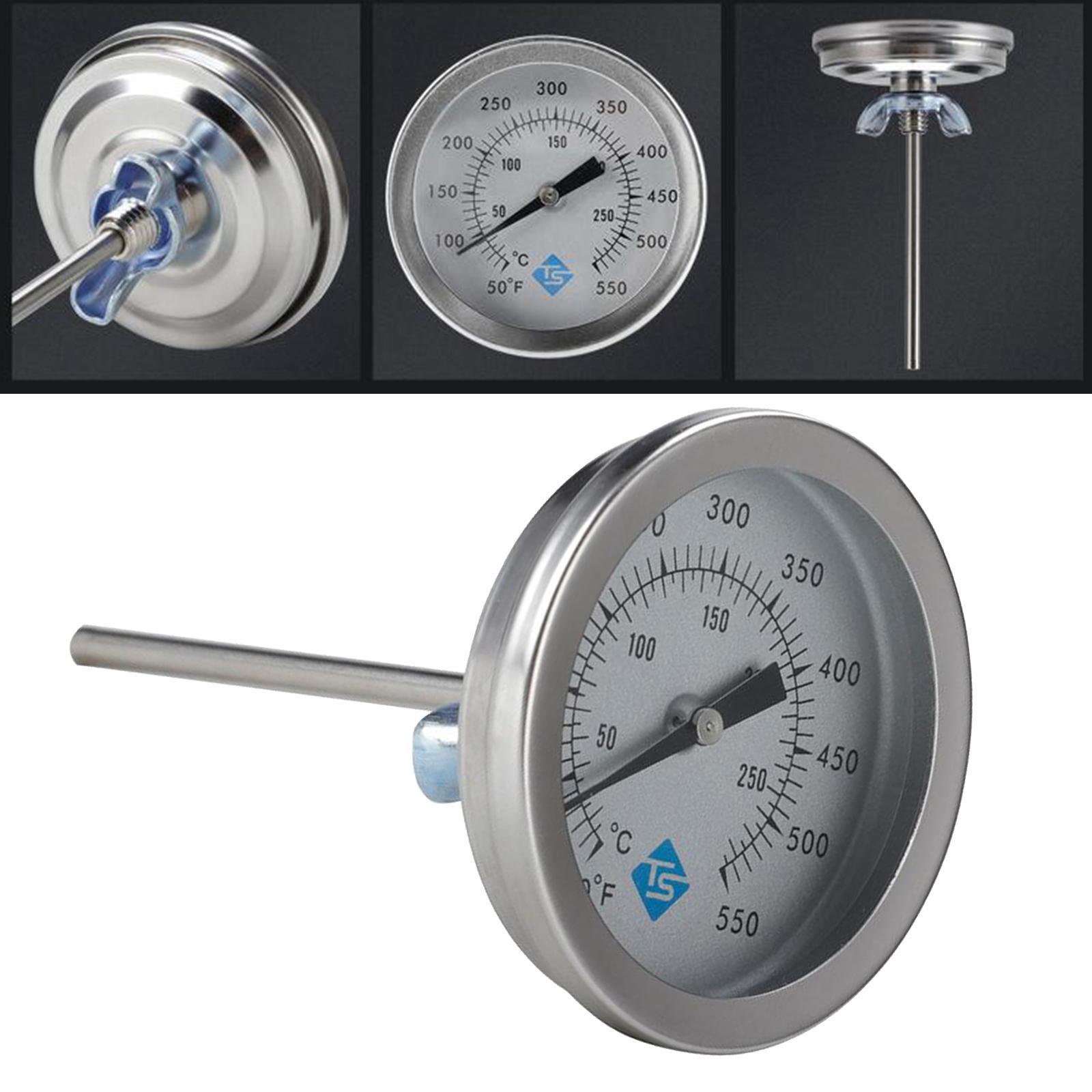 BBQ Oven Thermometer Grill Barbecue Cooking Fry Chef Food Temps Gauge Meter