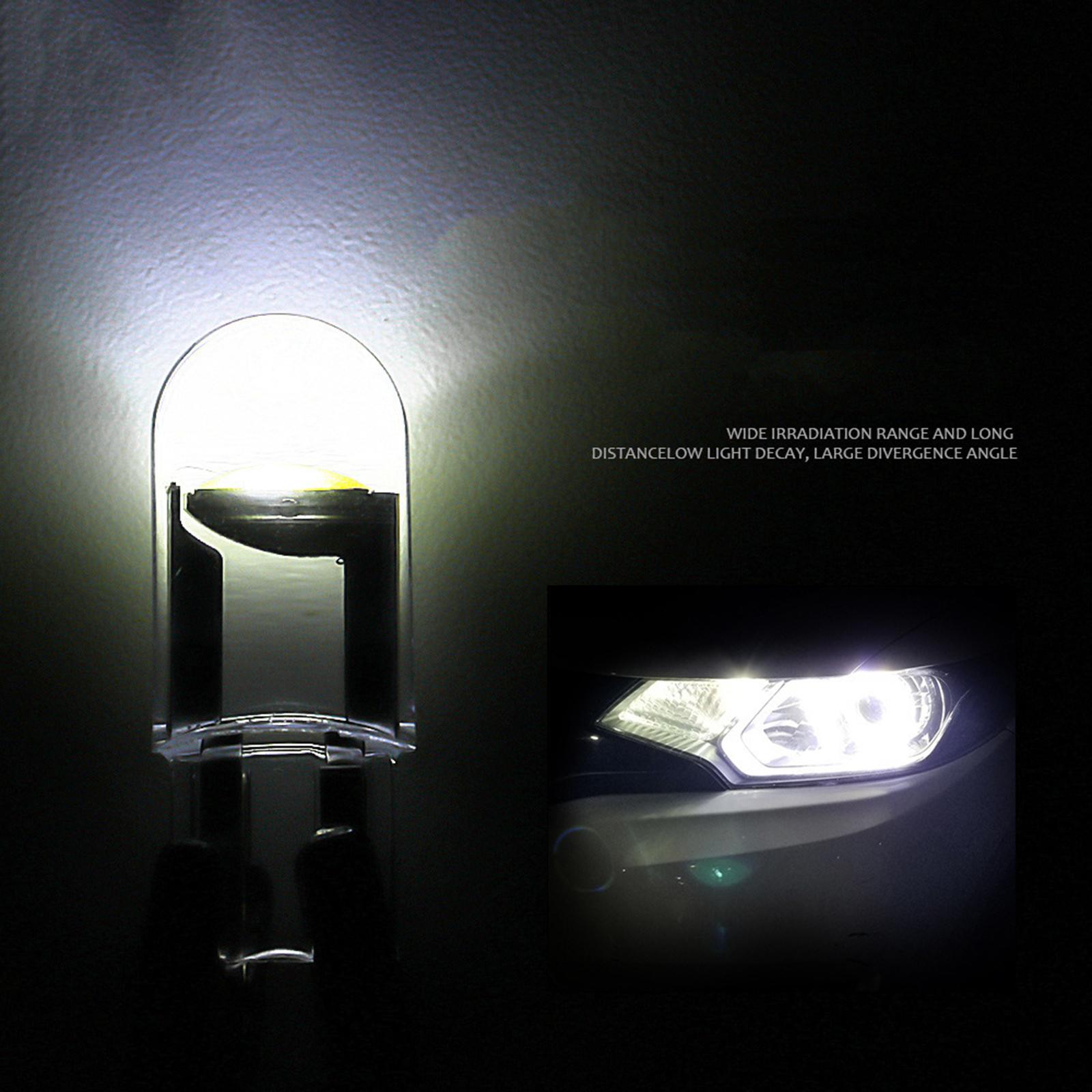 2x10/Set T10 COB LED Car Interior Light 12V White Lighting