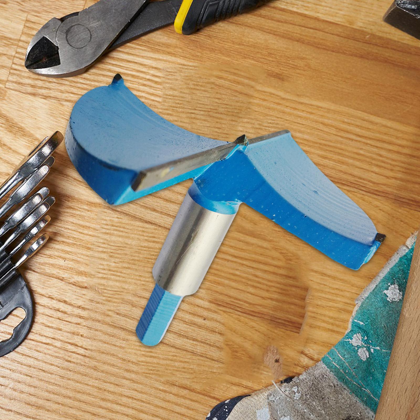 Drill Bits 100mm Wood Hole Saw Auger Opener Hexagon Shank Blue Replacement