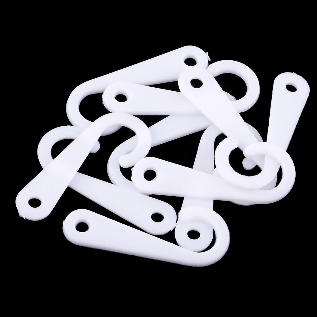 50pcs Plastic J Hooks Fasteners for Socks TShirts Clothes Retail