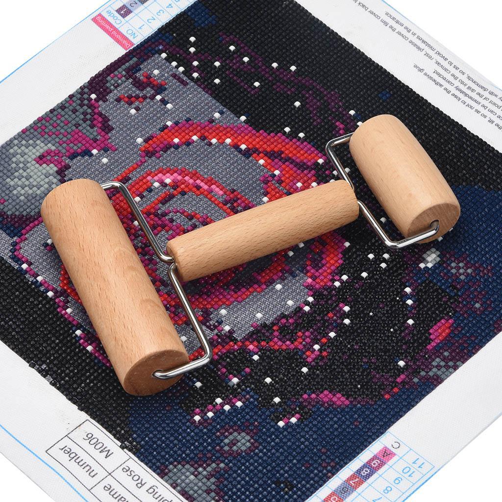 5D Diamond Painting Tool Wooden Roller Rhinestone Embroidery Craft DIY Tool