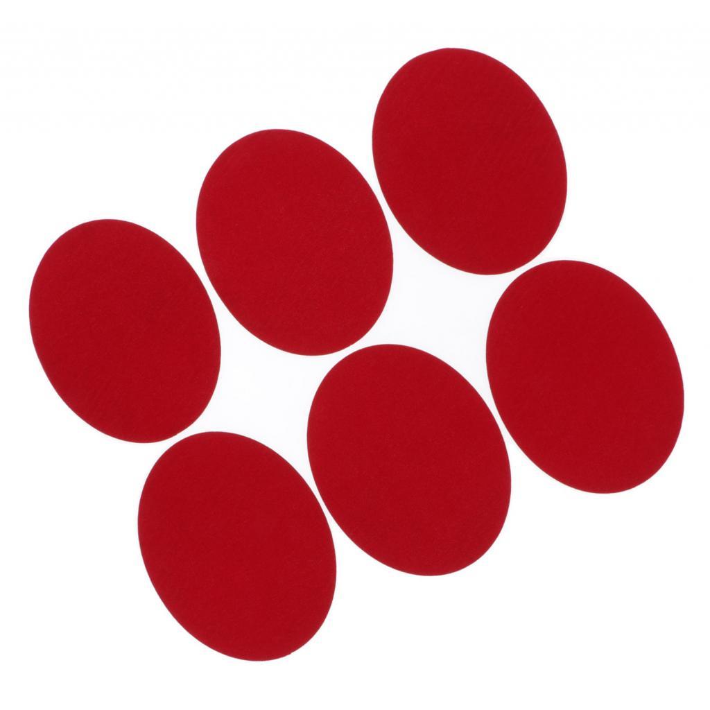 12pcs Oval Shape Iron On Patch Suede Elbow Applique Cloth Badge