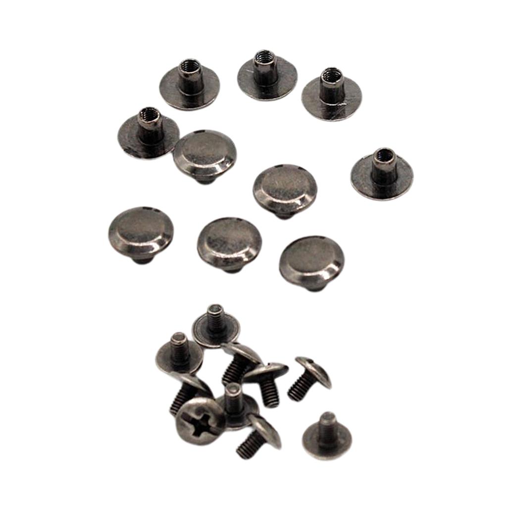 10 Sets Binding Posts Chicago Rivets Interscrew Scrapbooking Bookbinding