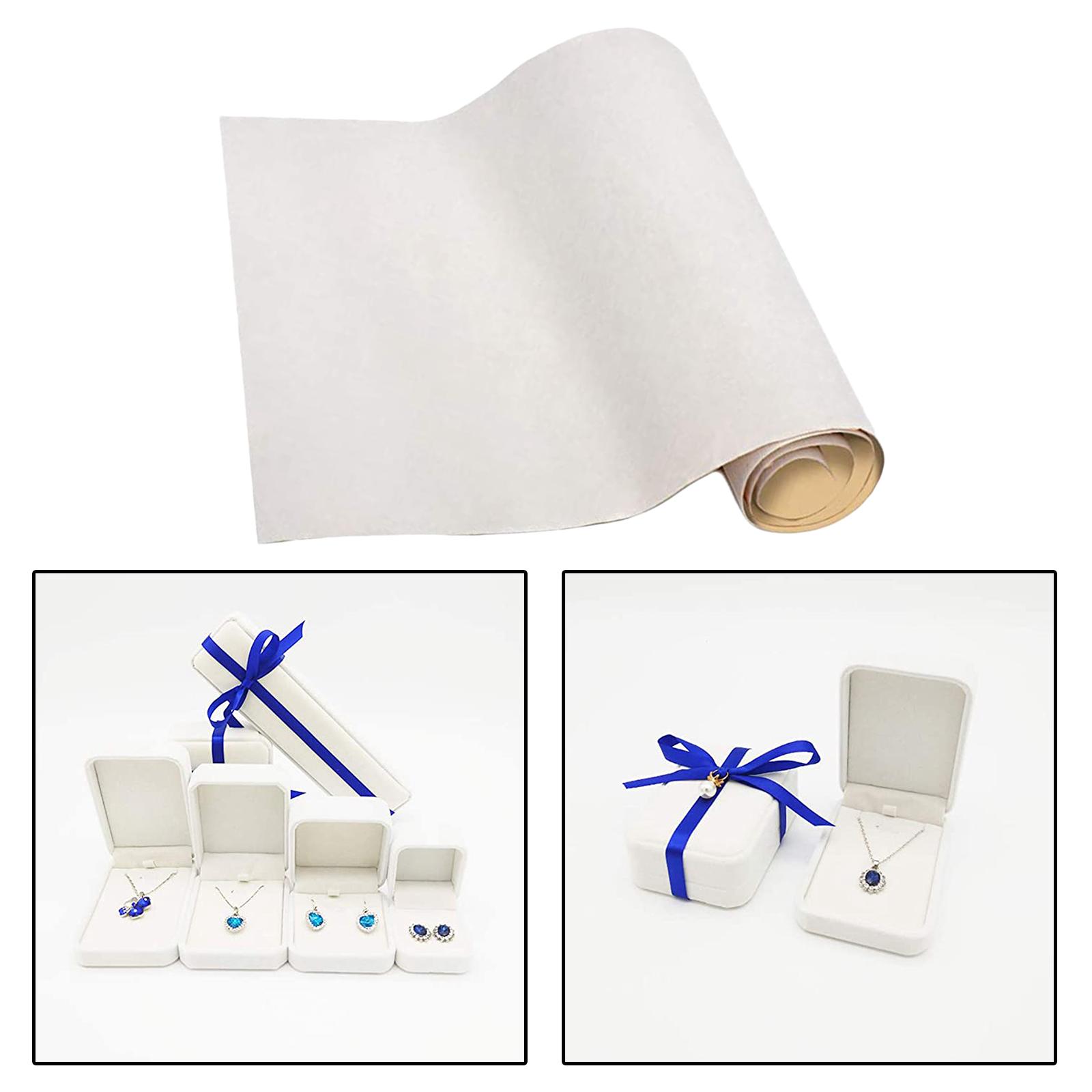 Back Self Adhesive Sheet Felt Velvet Velour Fabric Craft Sticker White