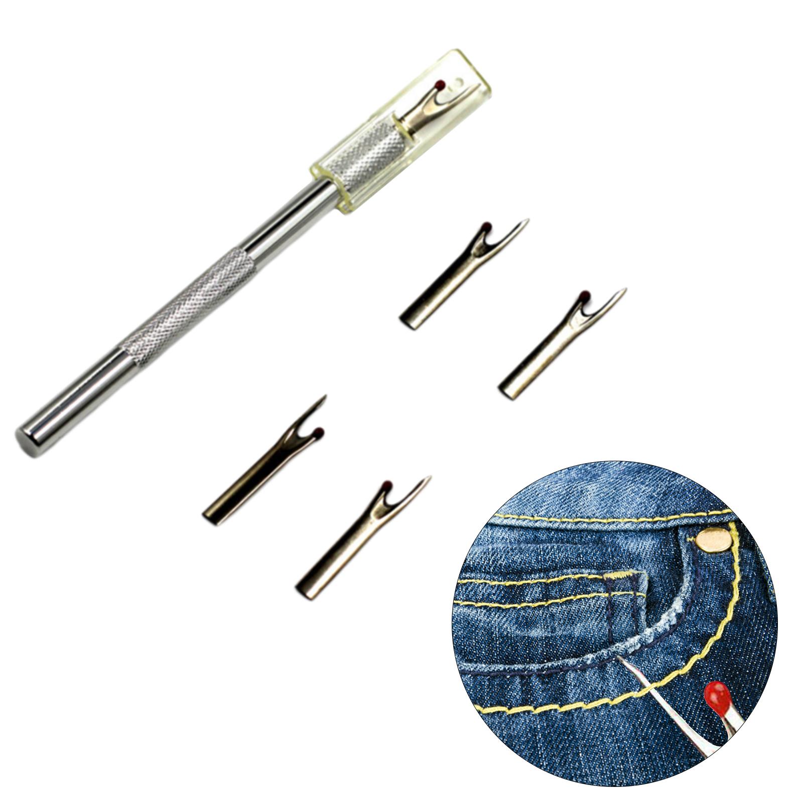 Handy Seam Ripper Hem Unpicker w/ Replacement Blades Hand Tool Crochet