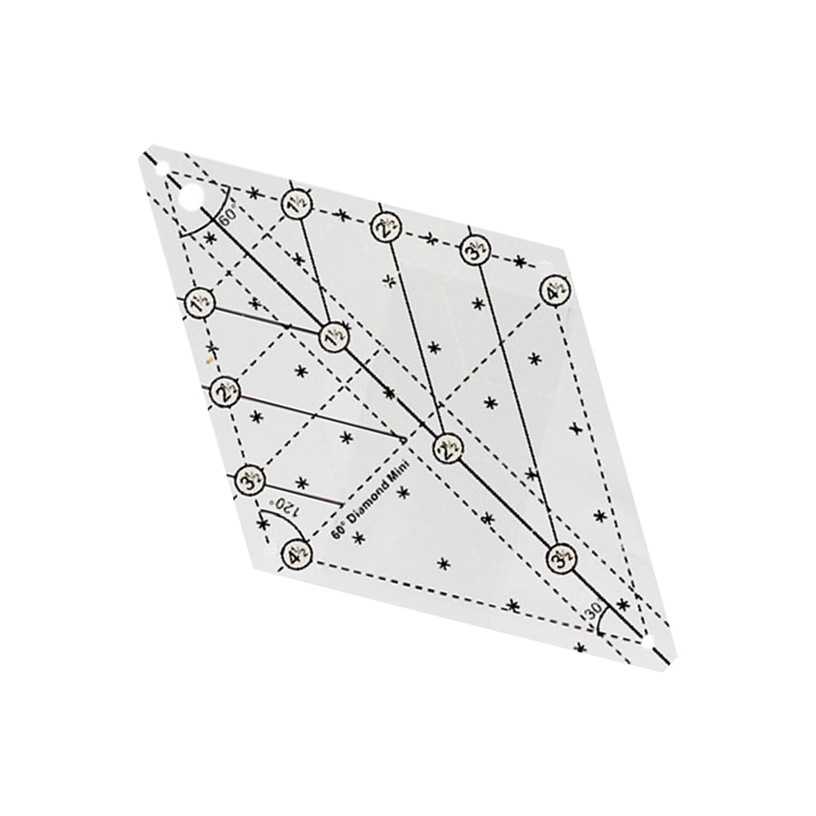 Diamond Quilting Template Ruler