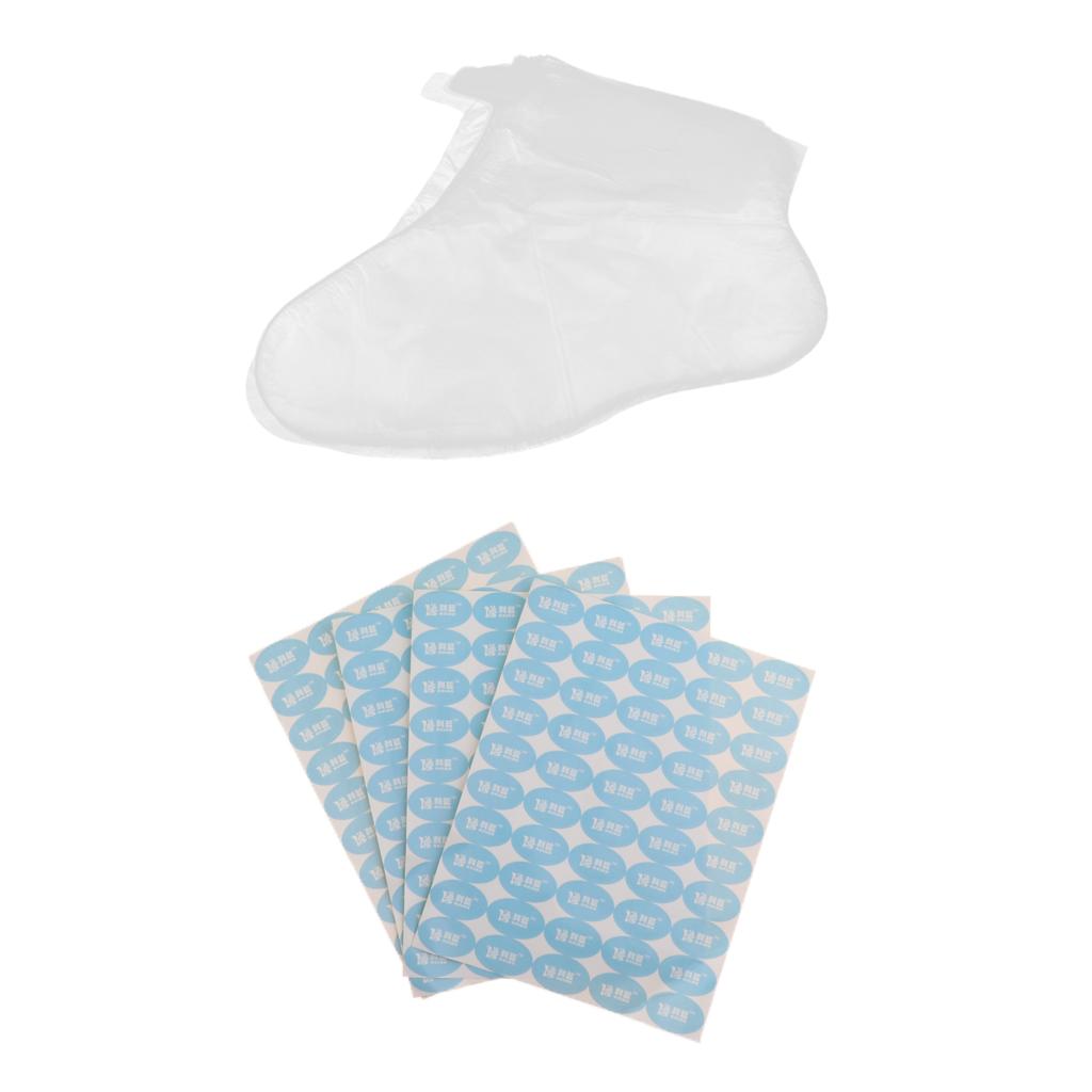 200 Pcs Disposable Plastic Foot Socks Paraffin Wax Foot Bath Liners Bags