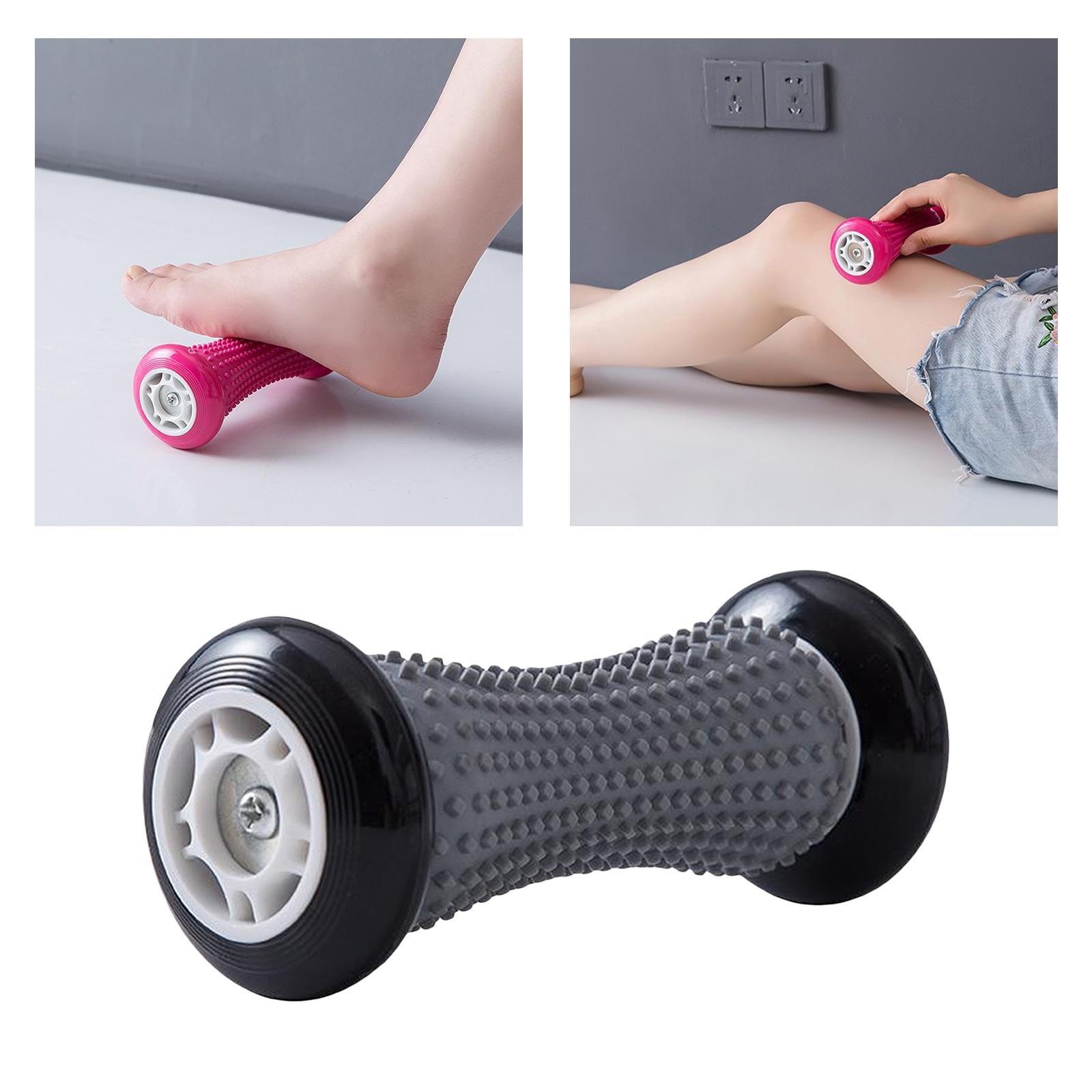 Foot Massager Roller Feet Relax Plantar Fasciitis Pain Ease Gray Black