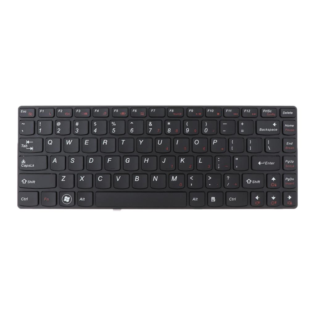 Laptop Keyboard with Small Enter Key for Lenovo US Layout  Black