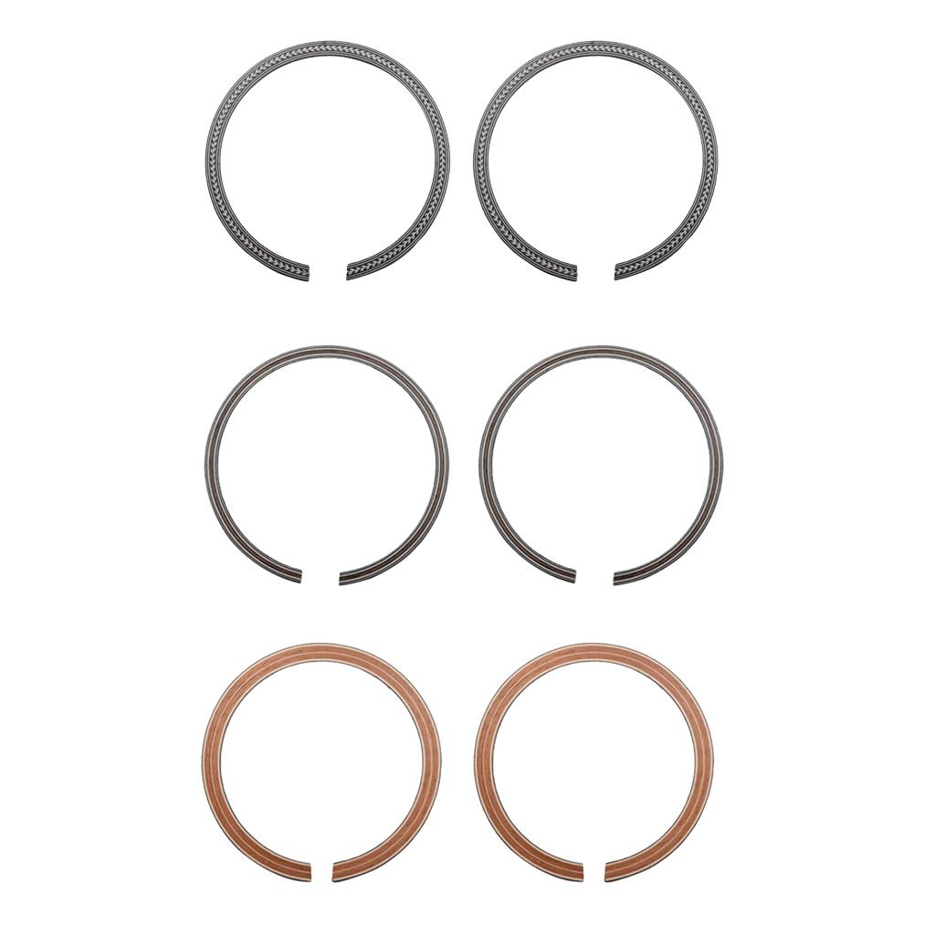 2 Pcs Wood Acoustic Soundhole Rosette Inlay Guitar Sound Hole Decal